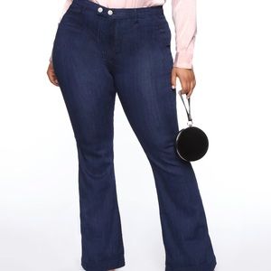 Women fashion nova flare jeans